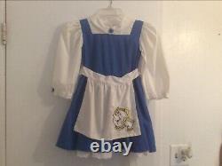 Disney beauty and the beast belle peasant dress Girls size 6 RARE