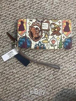 Disney dooney and bourke beauty and the beast Wallet/wristlet NWT