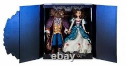 Disney limited edition belle and beast doll (platinum set)