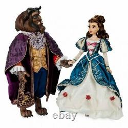 Disney limited edition belle and beast doll (platinum set)