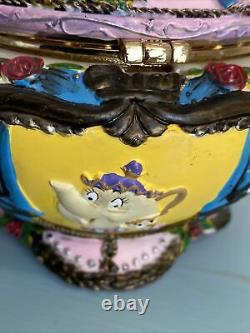 Disney musical jewelry box Beauty and the Beast HTF