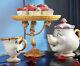 Disney parks Lumiere cake stand plate platter Beauty And The Beast