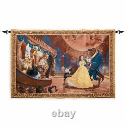 Disney parks tapestry beauty & the beast tapestry wall hanging throw new sealed