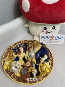 Disney's Beauty And The Beast 3D Relief Plate An Enchanted Evening READ