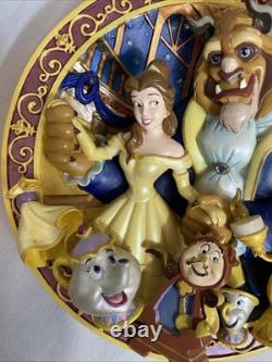 Disney's Beauty And The Beast 3D Relief Plate An Enchanted Evening READ