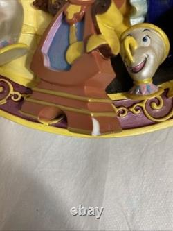 Disney's Beauty And The Beast 3D Relief Plate An Enchanted Evening READ