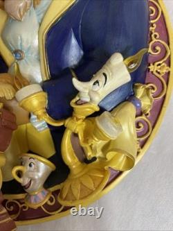 Disney's Beauty And The Beast 3D Relief Plate An Enchanted Evening READ