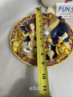 Disney's Beauty And The Beast 3D Relief Plate An Enchanted Evening READ