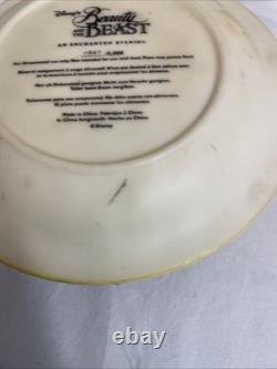 Disney's Beauty And The Beast 3D Relief Plate An Enchanted Evening READ