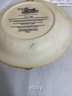 Disney's Beauty And The Beast 3D Relief Plate An Enchanted Evening READ