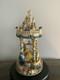 Disney's Beauty And The Beast Hourglass Light Up Musical Snow Globe READ