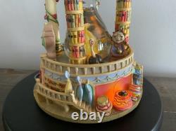 Disney's Beauty And The Beast Hourglass Light Up Musical Snow Globe READ