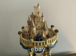 Disney's Beauty And The Beast Hourglass Light Up Musical Snow Globe READ