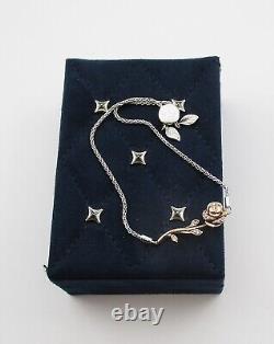 Disney's Beauty & The Beast Collection Bracelet 0.10CTW Diamonds Rose Design 9
