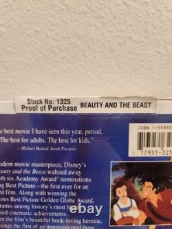 Disney's Beauty and The Beast VHS NM Black Diamond with Proof of purchase