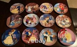 Disney's Beauty and the Beast 12 Knowles Bradford Exchange Collector's Plates