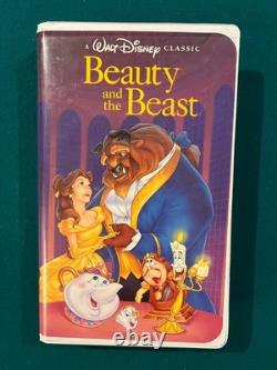Disney's Beauty and the Beast Black Diamond VHS 1325 with Misprint Rare Disney's Beauty and the Beast Black Diamond VHS 1325 with Misprint Rare
