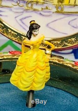 Disney's Beauty and the Beast Music Box Belle Clamshell with Dancing Belle AMAZING