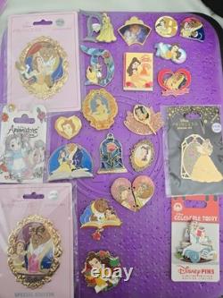 Disney's Beauty and the Beast Pin Trading Lot of 22 Pins