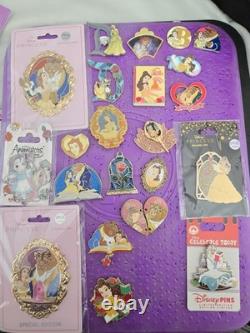 Disney's Beauty and the Beast Pin Trading Lot of 22 Pins