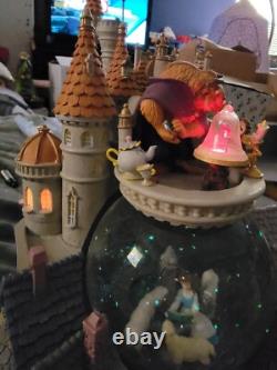 Disney's Beauty and the Beast Snowglobe Castle and Village With Music & Lights