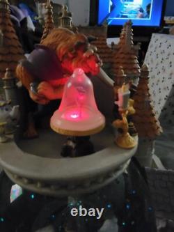 Disney's Beauty and the Beast Snowglobe Castle and Village With Music & Lights