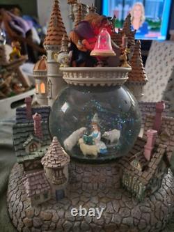 Disney's Beauty and the Beast Snowglobe Castle and Village With Music & Lights
