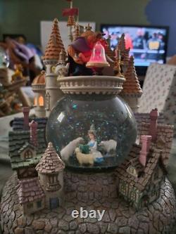 Disney's Beauty and the Beast Snowglobe Castle and Village With Music & Lights