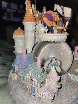 Disney's Beauty and the Beast Snowglobe Castle and Village With Music & Lights