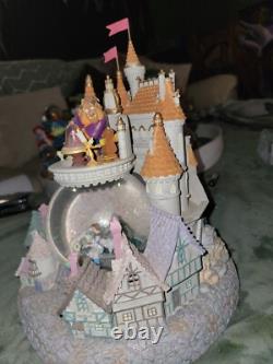 Disney's Beauty and the Beast Snowglobe Castle and Village With Music & Lights