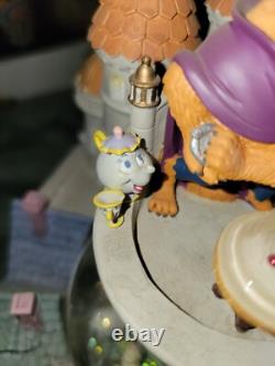 Disney's Beauty and the Beast Snowglobe Castle and Village With Music & Lights