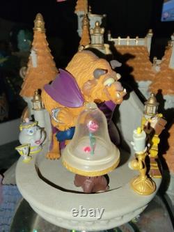 Disney's Beauty and the Beast Snowglobe Castle and Village With Music & Lights