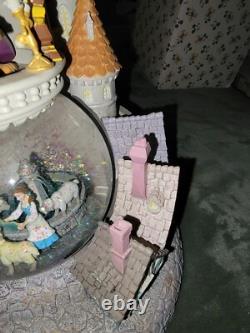 Disney's Beauty and the Beast Snowglobe Castle and Village With Music & Lights
