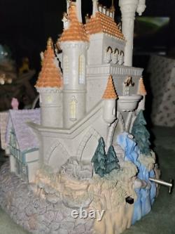 Disney's Beauty and the Beast Snowglobe Castle and Village With Music & Lights