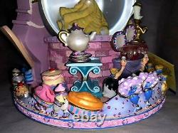 Disney's Beauty & the Beast Belle Musical Snow Globe Be Our Guest 1991 NWOB