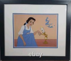 Disney sericel Signed Paige O'Hara Voice Beauty Beast cel