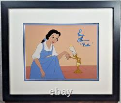 Disney sericel Signed Paige O'Hara Voice Beauty Beast cel