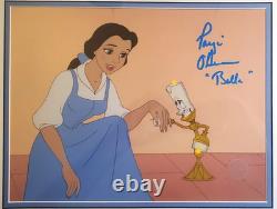 Disney sericel Signed Paige O'Hara Voice Beauty Beast cel