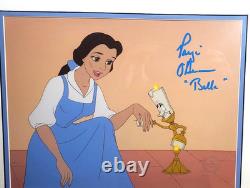 Disney sericel Signed Paige O'Hara Voice Beauty Beast cel