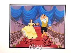Disney sericel Signed Paige O'Hara Voice Robby Benson Beauty Beast cel