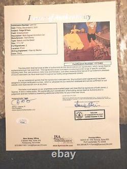 Disney sericel Signed Paige O'Hara Voice Robby Benson Beauty Beast cel