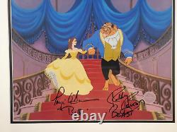 Disney sericel Signed Paige O'Hara Voice Robby Benson Beauty Beast cel