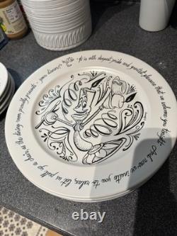 Disneys Beauty and the Beast dinnerware- no longer sold
