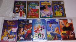 Disneys Vhs Beauty And The Beast/little Mermaid/lion King/pocahontas Lot Sealed