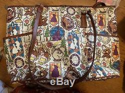 Dooney And Bourke Disney Beauty And The Beast Tote EUC