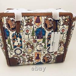 Dooney & Bourke Beauty & Beast Large Shopper Tote Purse Disney Belle Castle NEW