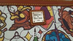 Dooney & Bourke Beauty and the Beast Disney Wristlet Belle Lumiere castle rose
