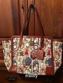 Dooney & Bourke Disney Beauty And The Beast Large Shopper Euc! Large Tote