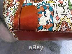 EUC Disney Dooney & Bourke Beauty and the Beast Large Shopper Tote Bag