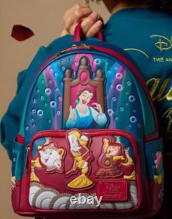 EXCLUSIVE Disney UK Loungefly Belle Beauty Beast Castle Scene Mini Backpack Bag
